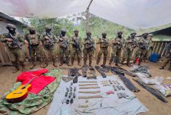 El Ejército de Ecuador informó que neutralizó un campamento perteneciente al Frente Oliver Sinisterra.
