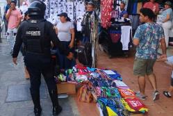 operativo a comerciantes en el centro de Guayaquil