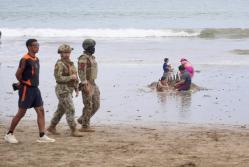 La presencia de las FF.AA. y la Policía en zonas turísticas fue uno de los factores que aportó a la sensación de tranquilidad entre visitantes.