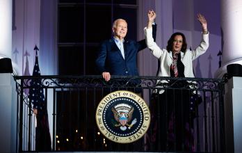 Fotografía de archivo del presidente de Estados Unidos, Joe Biden, junto a la vicepresidenta, Kamala Harris.