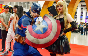 Cosplayers en Comic Con 2025.