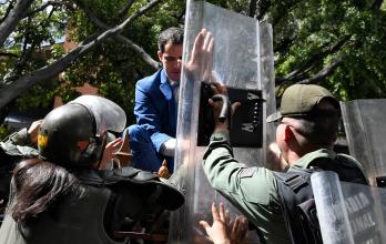 Juan Guaidó - Asamblea Venezuela - domingo 5 de enero de 2020 - AFP