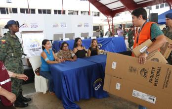 Simulacro elecciones seccionales 2019.