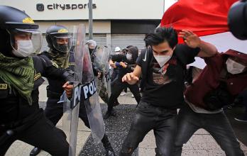 fotos-vizcarra-merino-protestas-peru-crisis-politica