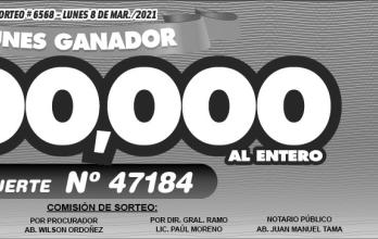 Lotería Nacional.