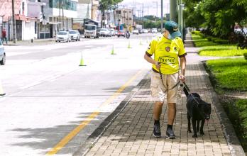 Algunos de los asistentes a la recrovía que tuvo lugar en el norte de Guayaquil.