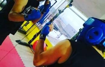 Joel Cahuasquí kick boxing