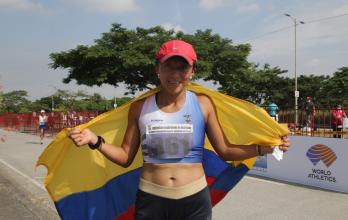 Nathaly León Panamericano de Marcha Guayaquil