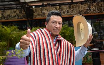 Caso. Delfín Quishpe, alcalde de Guamote, fue sentenciado a cinco años de prisión por tráfico de influencias. Un tribunal lo declaró autor del delito.