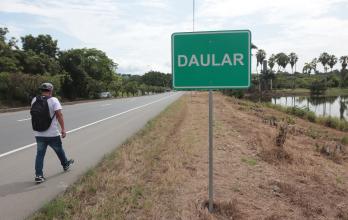 Esta es la zona de la vía de acceso a Daular. El Municipio ha invertido millones en los alrededores.