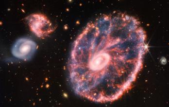 galaxia rueda de carro