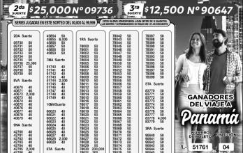_BOLETIN LOTERIA 6812, LUNES 19 DE SEPTIEMBRE-2022