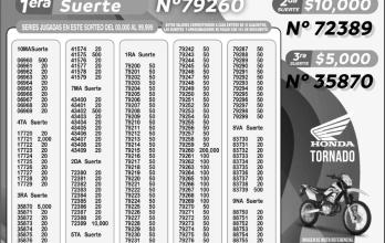 _BOLETIN LOTERIA 6827, LUNES 24 DE OCTUBRE 2022