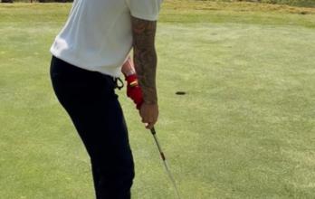 Joao Rojas jugando golf