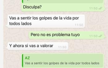 Captura conversación entre Allan Zenck y Carolina Jaume