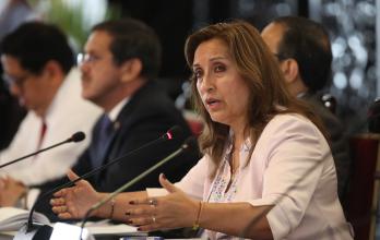 La presidenta de Perú, Dina Boluarte