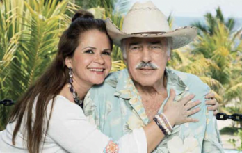 Andrés García con su esposa Margarita.