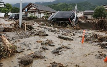 Lluvias récord en Japón