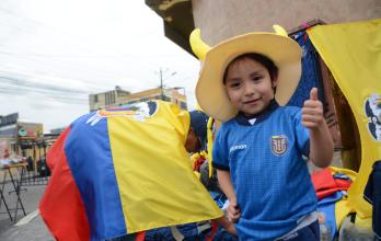 Ecuador vs Chile hinchas