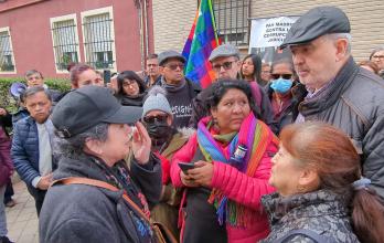 Mirian Pacheco, ecuatoriana desahuciada de su vivienda (i)