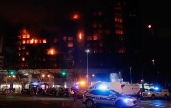 Cuatro muertos y 19 desaparecidos en el incendio de dos edificios de viviendas en Valencia