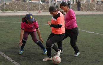 Mujeres mayas fútbol