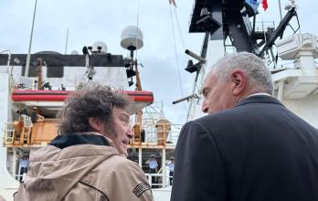Javier Milei da la bienvenida a un buque de EE.UU. que patrullará en el Atlántico sur
