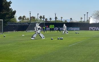 El entrenamiento de Ecuador antes del partido ante Jamaica.