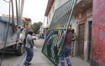 Rejas desmontadas
