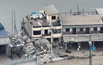 Muelle de Puerto Bolívar destruido por explosión