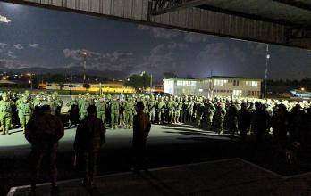 Fuerzas Armadas se preparaban para el patrullaje.
