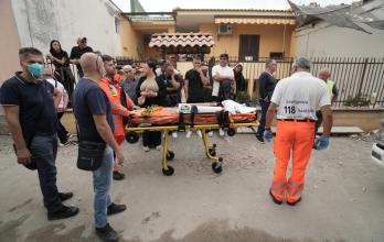 Explosión en edificio en Nápoles, Italia