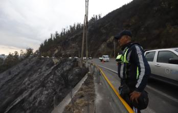 incendio forestal en Quito
