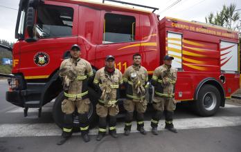 incendio forestal en Quito