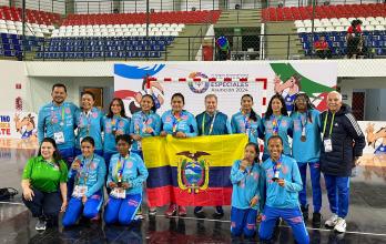 Futsal, medalla de bronce, Olimpiadas Especiales, Juegos Latinoamericanos, Paraguay