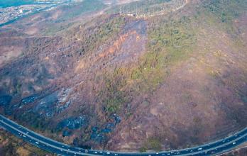 Incendio cerro azul
