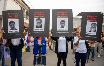 Caminata para exigir justicia por menores de Las Malvinas
