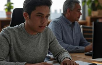 personas trabajando
