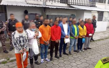 Los presos colombianos, dos mujeres y seis hombres, cumplían diferentes sentencias en la cárcel de Carchi, zona fronteriza norte.