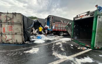 Accidente en la vía a la costa