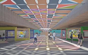 Proyecto en parte baja de viaductos de Guayaquil