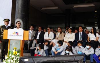 La presidenta saliente del Legislativo, Viviana Veloz, cuestionó al Gobierno de Daniel Noboa por los vetos a leyes clave.