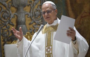 El papa León XIV durante la misa de este viernes en la Capilla Sixtina.