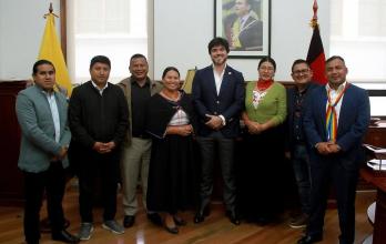 El ministro de Gobierno José De La Gasca también anunció un acuerdo con un sector de Pachakutik con una fotografía en la red social Instagram.