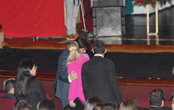 Anabella Azín recibió sus credenciales el pasado 9 de mayo y, en el evento organizado por el CNE estuvo el ministro José De La Gasca.