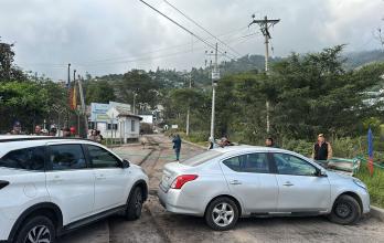 cierres de la vía en Tumbaco