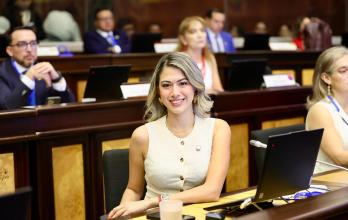 La legisladora del correísmo Christina Jácome aseguró que existe un listado con la conformación de las comisiones que este 16 de mayo intentarán presentar al Pleno.