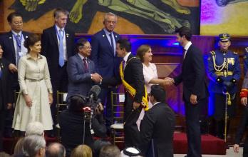 Daniel Noboa y su saludo a Gustavo Petro, presidente de Colombia este 24 de mayo de 2025.
