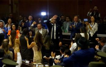Niels Olsen fue electo como presidente de la nueva Asamblea con el acuerdo entre ADN, una parte de Pachakutik y Partido Social Cristiano.