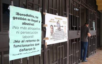 Universidad Agraria carteles Rectorado 28 may 25 GM